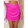 EVALESS Swimsuit Bottoms for Women Drawstring High Waisted Skirts