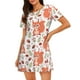 thumbnail image 1 of Fotbe Squirrel And Bata de Dormir para Mujer con Estampado, Camisón de Algodón de Manga Corta, Ropa de Dormir Casual, 1 of 6