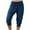 Navy, variant on vigerkar Yoga Pants for Women High Waist Solid Color Capri Lounge Pants Summer Casual Capri Pant Loose Fit Athletic Capri Pants (GN1, L)