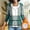 Sky Blue, variant on Full Zip Women'S Coats, Jackets & Vests Full Sleeve French Style Zip Mock Neck Green Windbreaker Retro Plaid Jackets Green,L