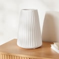 thumbnail image 2 of Anko White Linear Vase, 2 of 5
