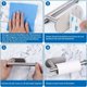 thumbnail image 3 of Sin taladro, fácil instalación para baño y cocina, soporte para papel higiénico autoadhesivo de acero inoxidable con adhesivo 3M, 3 of 5
