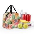 thumbnail image 4 of Yiaed Succulent And Cactus Print Insulated Lunch Bag Reusable Cute Tote Lunch Box, Leakproof Cooler Lunch Bags for Work Office Travel School Picnic, 4 of 5