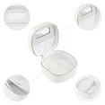 thumbnail image 4 of Unique Bargains PU Leather Travel Jewelry Box with Mirror Silver, 4 of 7