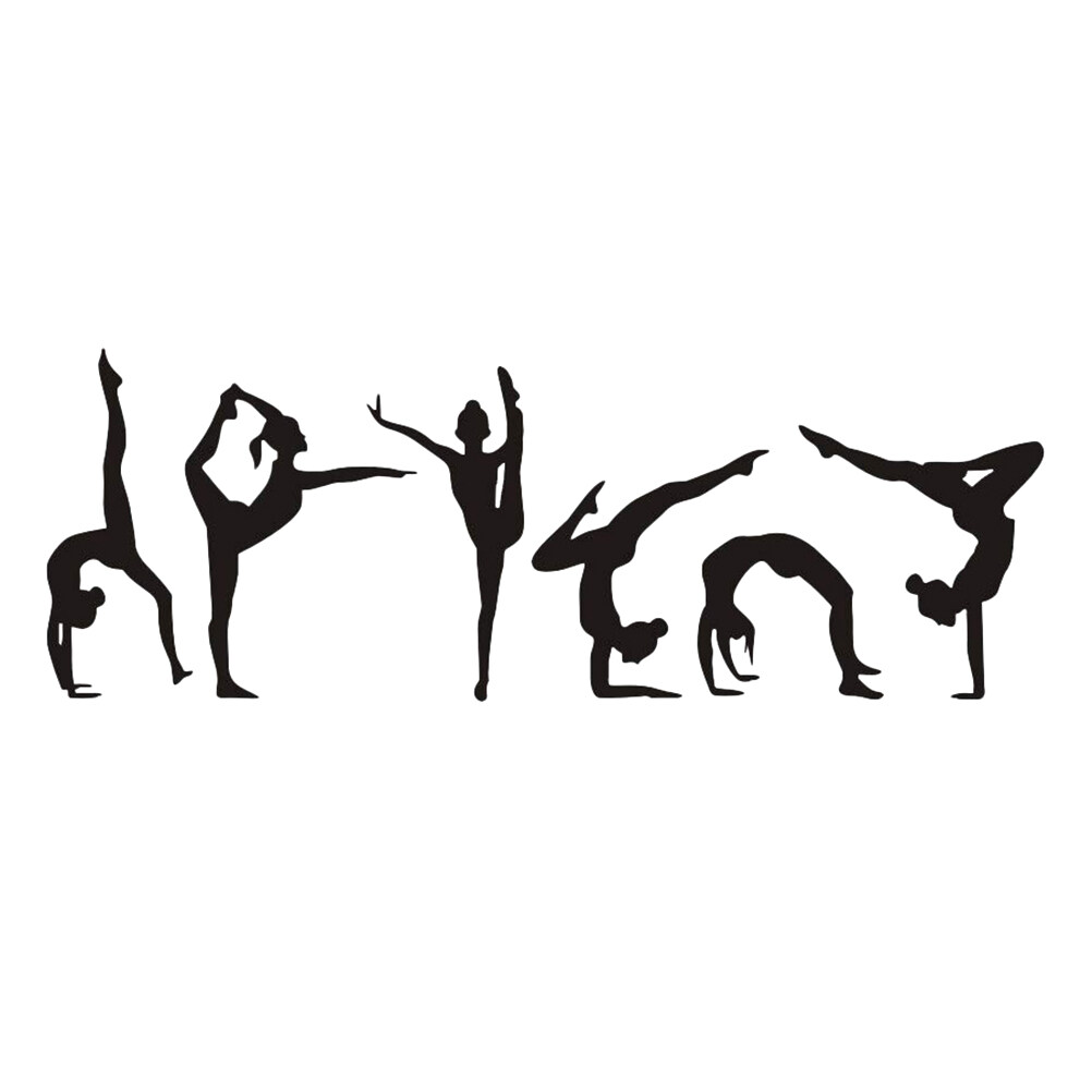 Dancing girls decals Removable Wall Sticker Dancing Girls' Silhouette