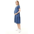 thumbnail image 4 of LVMA5025 - Women's Maternity Denim Dress, 4 of 6