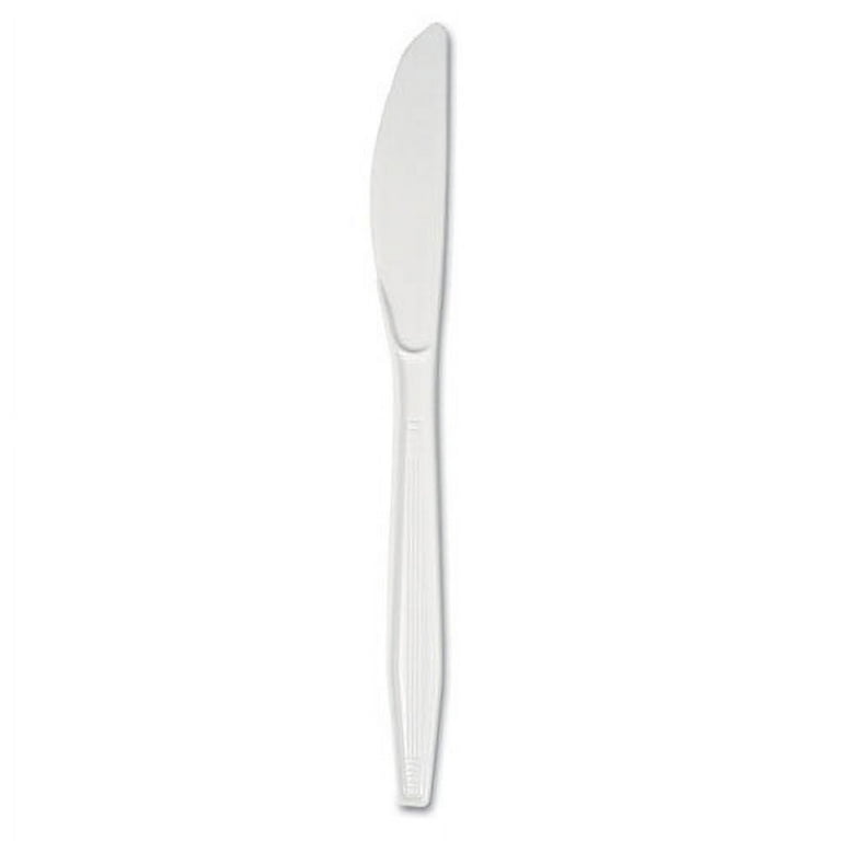 Mediumweight Polystyrene Cutlery, Knife, White, 10 Boxes of 100/Carton Mediumweight Polystyrene Cutlery, Knife, White, 10 Boxes of 100/Carton