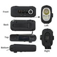 thumbnail image 3 of Wind Up Solar  SOS Alarm AM/ Emergency Solar  Crank Powered  with Rechargeable Battery 4 Modes Flashlight Headphone Jack USB Port for Outdoor Camping Hiking, 3 of 7