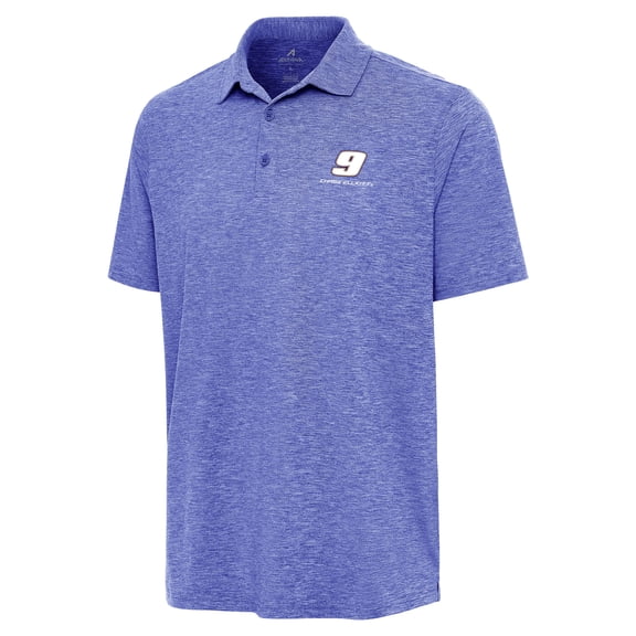 Men's Antigua  Heather Royal Chase Elliott Par 3 Polo