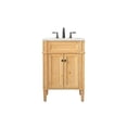 thumbnail image 3 of 24 inch single bathroom vanity in natural wood, 3 of 8
