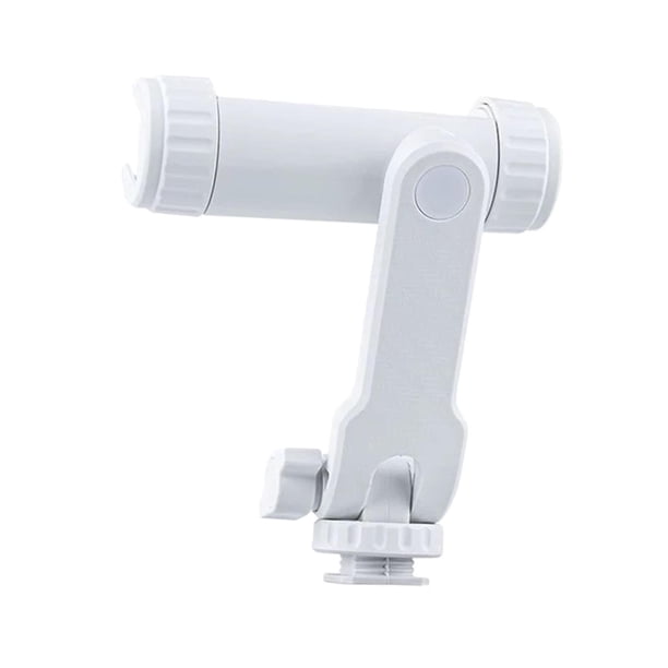 Soporte para trípode para teléfono inteligente con inclinación de 360 grados y 180 degree, accesorios de viaje ajustables blanco