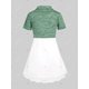 thumbnail image 3 of Conjunto de Camiseta de Túnica de Talla Extra de Tirantes Finos Recortado de Giro Rosegal Camisetas tallas grandes, 3 of 5