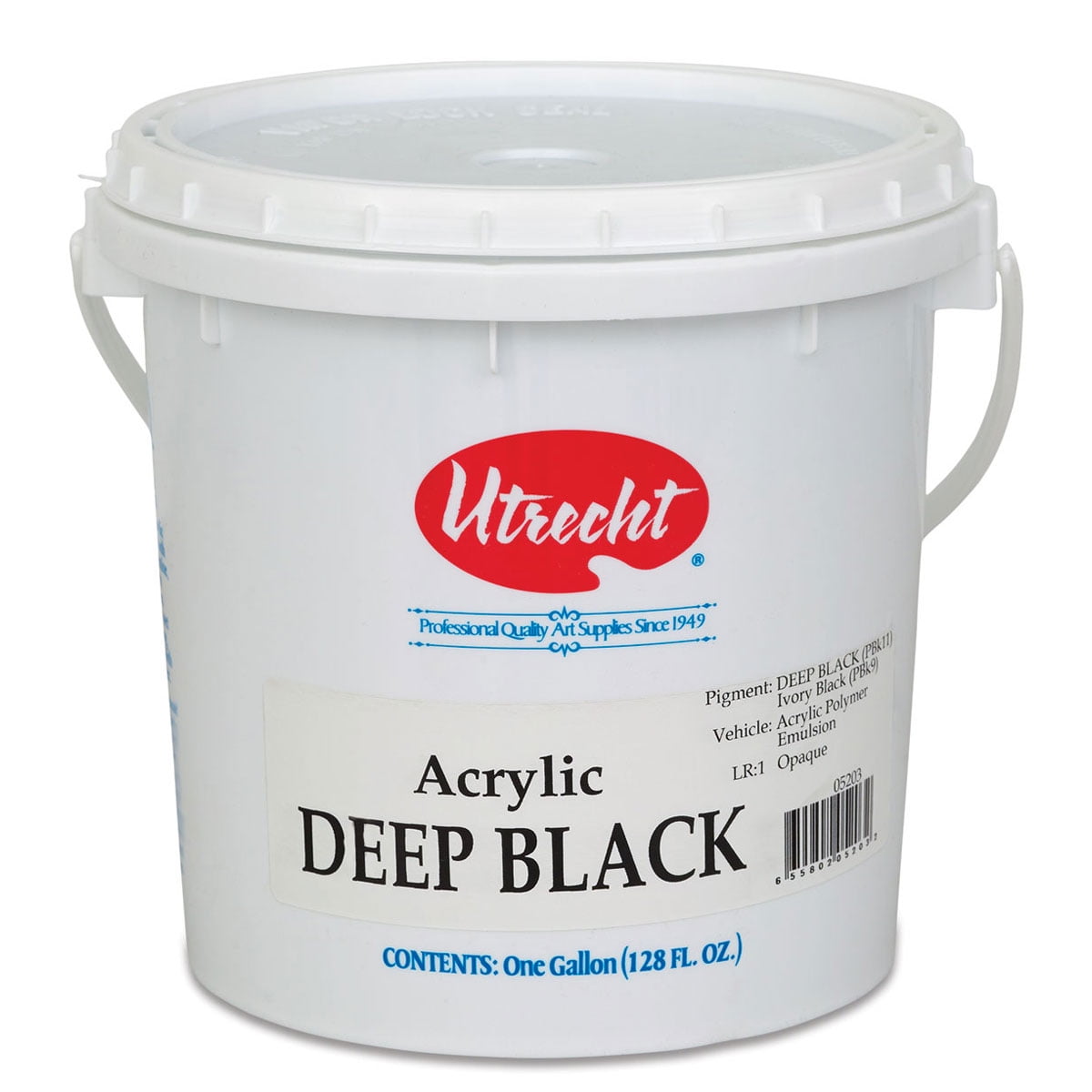 Utrecht Studio Series Acrylic Paint - Deep Black, Gallon
