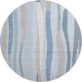 thumbnail image 2 of Addison Rugs Mayfield Premium Machine Washable Transitional Stripes Sky Round Rug, 8' x 8', 2 of 6