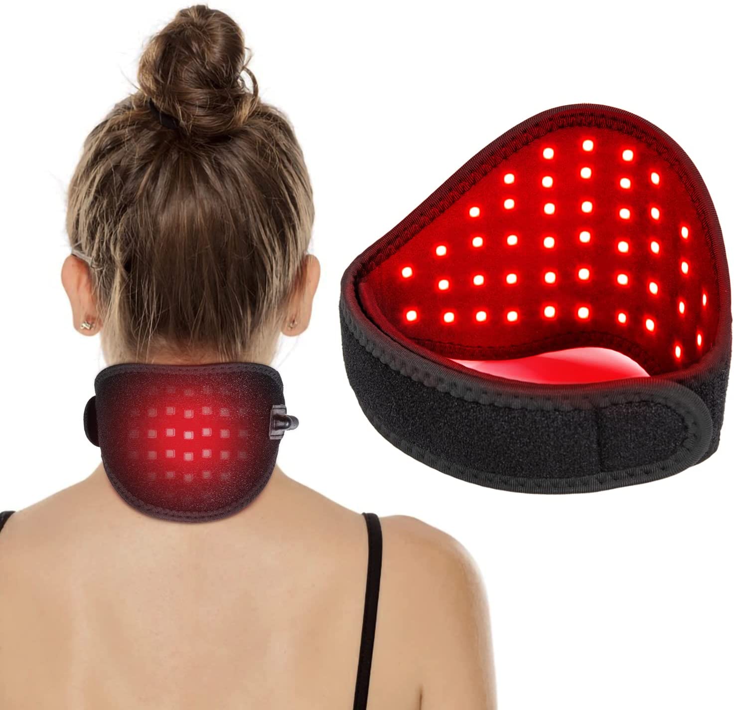 Red Light Therapy for Neck Pain Relief, Wearable Neck Light Therapy