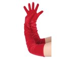 thumbnail image 5 of INSPIRE CHIC Women's Long Velvet Gloves 1920s Full Fingers Opera Glove for Evening Party Red L, 5 of 6