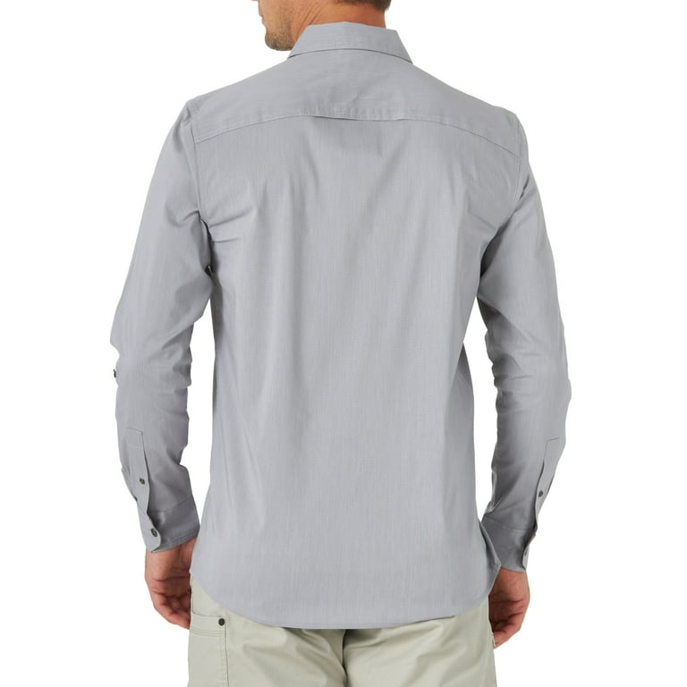 Wrangler Men's Outdoor Long Sleeve Utility Camp Shirt - Walmart.com
