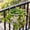 White, variant on Orangide European Style Wrought Iron Balcony Railing Planter Rack, Hanging Flower Stand and Round Wall-Mounted Holder for Small Pots, Spring Summer Decor