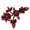 D, variant on Handmade Sewing Frog Closure Button Floral Fabric Fastener with Satin-Look Detail for Costume Alteration and Collar Trim