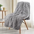 thumbnail image 2 of Thickened Fluffy Blanket Warm winter Bedspread on the bed Stitch plaid sofa cover Double side blankets and throws for Home decor127cmx152cm Gao Jinjia LED, 2 of 2