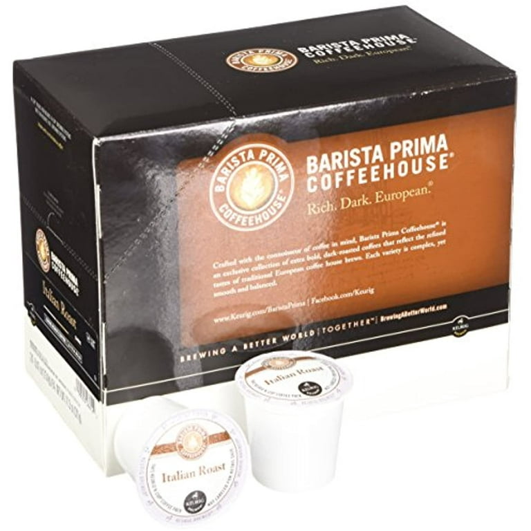  Barista Prima Dark Roast Extra Bold Coffee K-Cup, Italian  Roast, 24 Count (Pack of 4) : Grocery & Gourmet Food