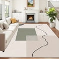 thumbnail image 4 of 5.3'x7.5' big carpet for living room carpet runner for hallway area rug neutral cute area rug low pile area rug, 4 of 10