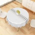 thumbnail image 3 of Tchckioa White Tablecloth,70 Inch Round Stain Proof Table Cloth Cover for Restaurant Decor, 3 of 6