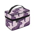 thumbnail image 4 of Yiaed Leopard Print Print Makeup Bag Travel Cosmetic Bags for Women Girls Zipper Pouch Makeup Organizer, 4 of 4