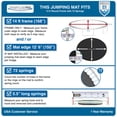 thumbnail image 5 of TrampolinePro 14' Round Trampoline Jumping Mat with 72 Rings, and works with 5.5" Springs, 5 of 7