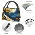 thumbnail image 4 of Honeii Moonlit Golden Tree Peacock Print Cooler Bag Insulated, Large Leakproof Soft Sided Portable Cooler Bag,Lunch Box Lunch Bag, 4 of 6