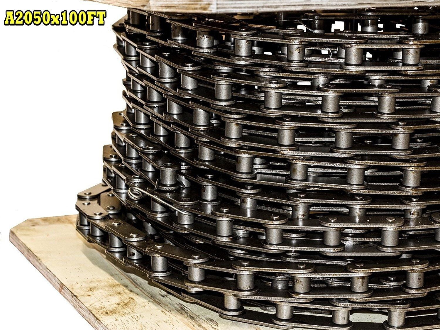 Jeremywell BL466 Leaf Chain 10 Feet for Forklift Masts,Hoisting with 1 Connecting Link 