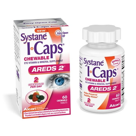 4 Pack Systane I Caps Eye Vitamin Mineral AREDS 2 Alcon 60 ...