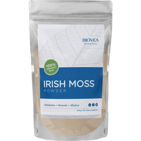 BIOVEA 100% Organic Raw Irish Moss Powder, 16 oz