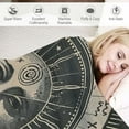 thumbnail image 3 of Orinice Zodiac Signs Moon Warm Lightweight Blanket Soft Fleece Blankets Throw Blanket for Living Rooms Sofa Decor Cow Gifts All Seasons Long-Lasting Flannel Material Blanket 60x80in, 3 of 6