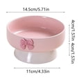 thumbnail image 4 of Pet Bowls Dog Bowls Cat Bowls Ceramic Elevated Neck Friendly Spill Proof Non Slip Easy Clean Food Water Treat Bowl for Cats Small Medium Dogs Indoor by PALIFEUR, 4 of 7