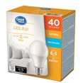 thumbnail image 1 of Great Value 40W A19 Soft White LED bulbs 2-pack, 1 of 3