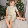 thumbnail image 4 of Balery Pita Tortilla Conjunto de Pijama Infantil de Manga Corta con Estampado – Ropa de Dormir de Algodón Suave-Large, 4 of 6