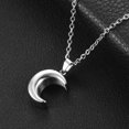 thumbnail image 1 of NETSENG Cendres Mooncake Collier en Acier Inoxydable Bijoux Commémoratifs, 1 of 5