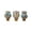 Blue, variant on Owl Statues for Home Decor, 3 Wise Monkeys Style Owl Figurines, Resin Shelf Decor for Living Room TV Stand Office Bathroom Mantelpiece