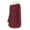 thumbnail image 3 of Womens Winter Coats for Women Puffer Jackets Long Warm Overcoats with Plush Plus Size Thicken Parka Coats, 3 of 6