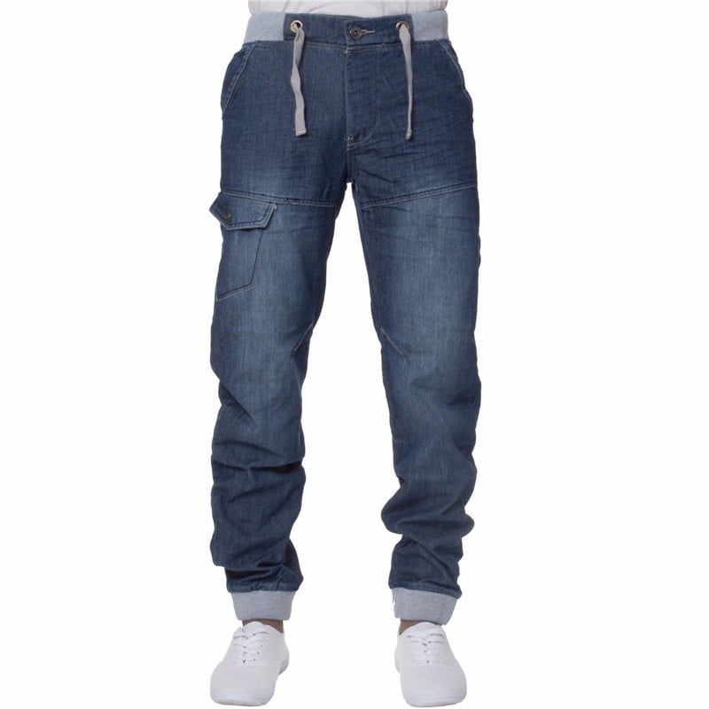 mens adjustable waist jeans