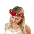 thumbnail image 3 of beishanbush Clearance Sales Heardband Women Flower Hair Garland Headband Floral Wreath Hairband A, 3 of 3