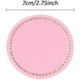 thumbnail image 3 of 2 Pack Bling Car Cup Holder Coaster, 2.75 Inch Soft Bling Crystal Rhinestone Rubber Pad Set Round Auto Cup Holder Insert Drink Coaster Car Interior Accessories, Pink, 3 of 4
