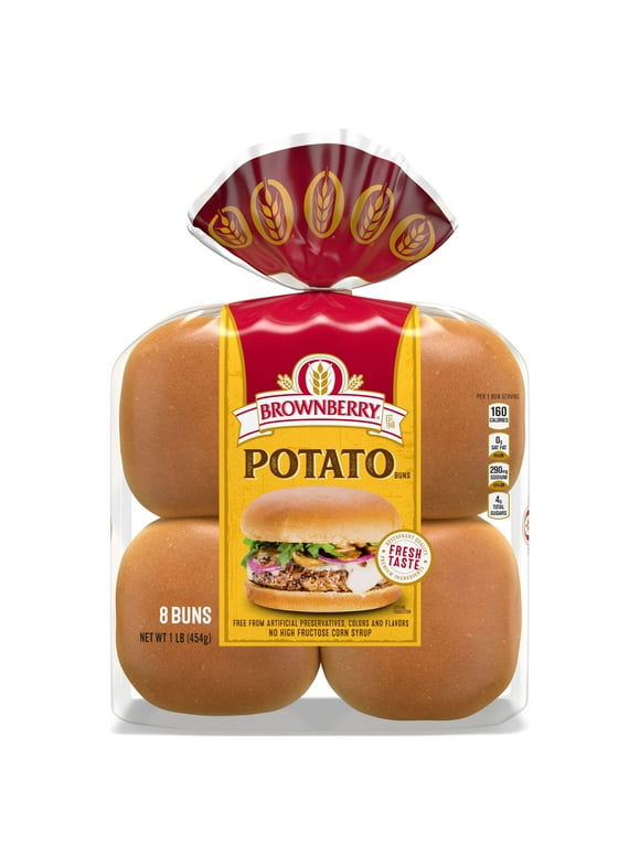 Brownberry Country Potato Sandwich Buns, 8 Buns, 16 oz