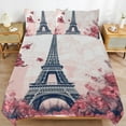 thumbnail image 2 of Duvet Cover Queen Size Eiffel Tower 3 Pcs Duvet Cover Set Bedding Sets Queen Soft Breathable, 2 of 6