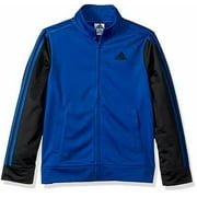 Adidas Boys Jacket DK Royal Blue Black Full Zip Athletic Track Tricot Jacket (7)