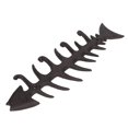 thumbnail image 4 of Hand Towel Holder, Wall Mounted Fish Bones Towel Rack Easy Installation 4 Hooks  For Home Type 2 14.2x4.3x0.4in, 4 of 8