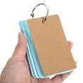 thumbnail image 4 of CATIEBYE 1Set Notecards with Ring Sky Blue Perfect for Memory Flashcards and Office Use, 4 of 5