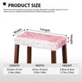 thumbnail image 6 of Xoenoiee Cherry Blossom Print Bar Stool Covers Rectangle Soft Washable Vanity Stool Cover Removable Saddle Bar Stool Slipcover with Elastic Band Home Decor, 2 Pack, 6 of 6