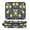 Lemon Pattern, variant on Hair Tool Organizer Bag with Heat Resistant Mat Removable Travel Storage Case for Hot Air Brushes Curling Irons Cartoon Variety Of Fruits